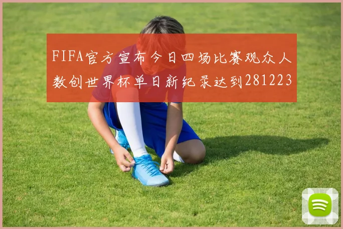 FIFA官方宣布今日四场比赛观众人数创世界杯单日新纪录达到281223人